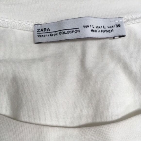 ZARA DOLMAN SLEEVE CINCH BACK FLORAL BLOUSE TOP LARGE - Picture 5 of 9